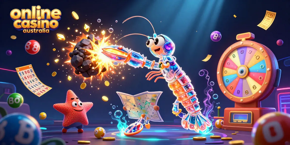 Join the action in this vibrant online casino australia scene with dynamic lottery elements.